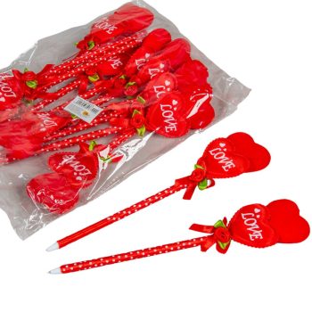 Toll szív mintás dekorral 22cm 12db-os