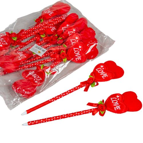 Toll szív mintás dekorral 22cm 12db-os