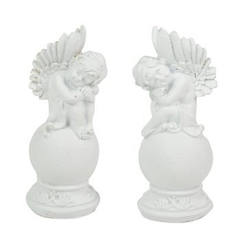 Angyal gömbön ülő poly M11cm