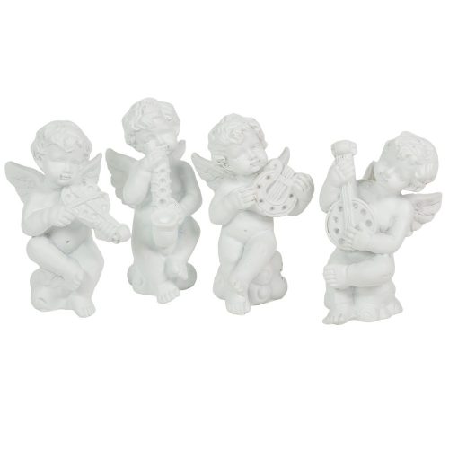 Angyal ülő hangszerrel poly M8cm