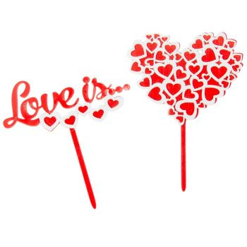 Betűző szív 14cm 2db-os