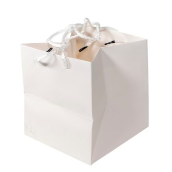 Virágtasak fehér 16x16x17cm