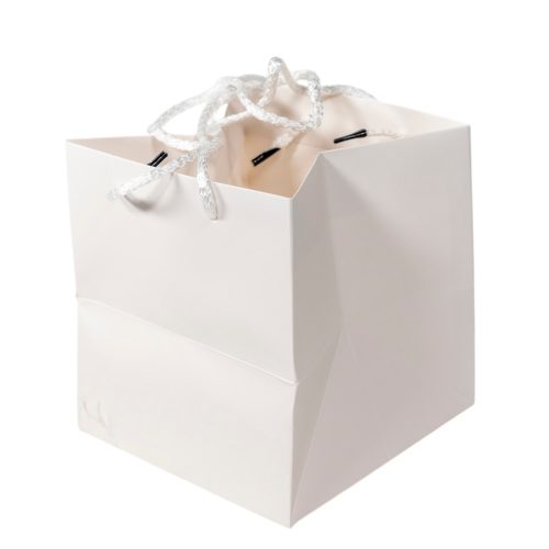 Virágtasak fehér 16x16x17cm