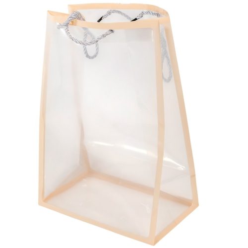 Virág tasak átlátszó barack 35x25x15cm