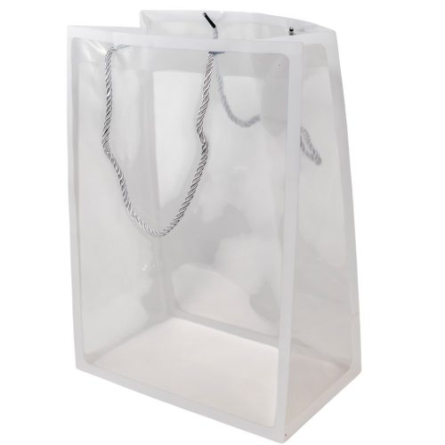 Virág tasak átlátszó fehér 35x25x15cm