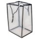 Virág tasak átlátszó fekete 30x20x16cm