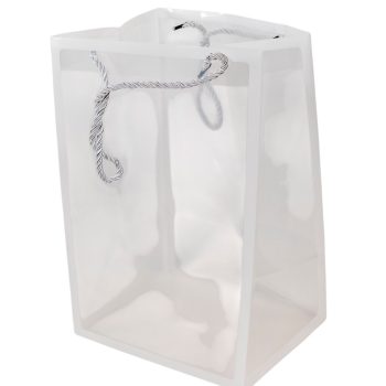 Virág tasak átlátszó fehér 30x20x16cm