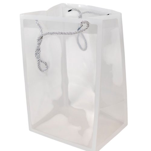 Virág tasak átlátszó fehér 30x20x16cm