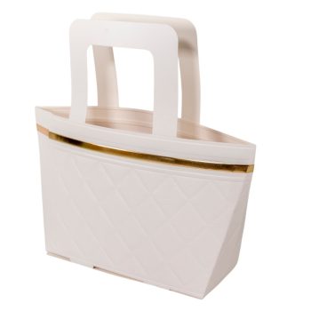 Papír virág tasak fehér 14x26x8cm