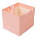 Virágtasak szalaggal világosrózsaszín 23x20x20cm
