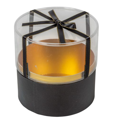 Virágdoboz búrás fekete D13x13cm