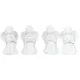 Angyal poly fehér M4,5cm