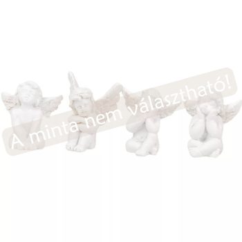 Angyal ülő poly fehér 4cm
