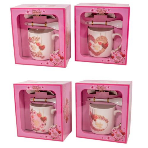 Anyák napi bögre M9cm 3db-os szett díszdobozban