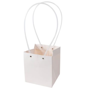 Virágtasak fehér 13x13x15cm