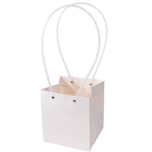 Virágtasak fehér 13x13x15cm