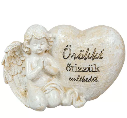 Angyalka szívvel felirattal M11cm
