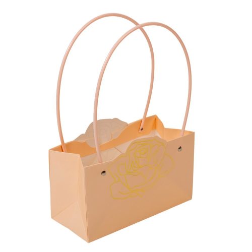 Virágtasak barack 22x10x32cm