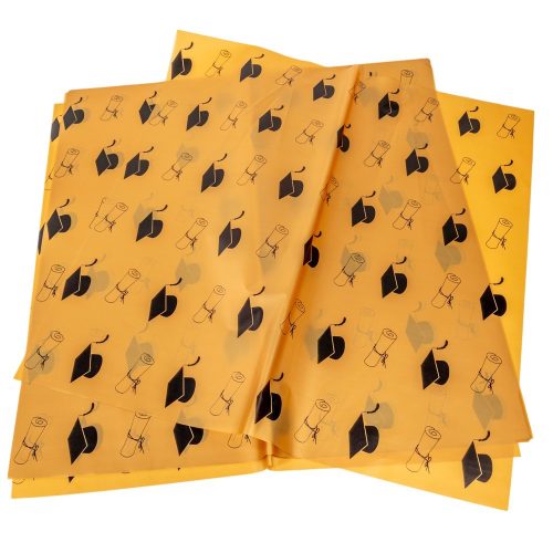 Csomagolófólia ballagás arany 57x57cm 20db-os