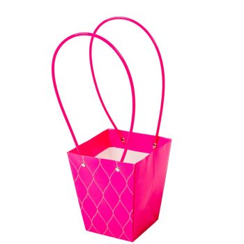 Virágtasak sötét rózsaszín 9,5x13x15,5cm