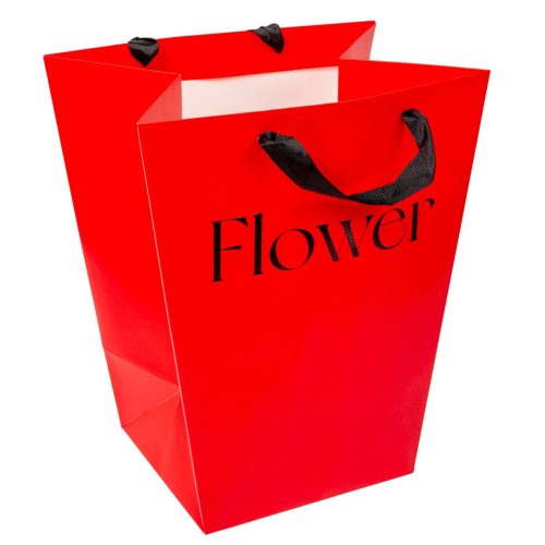 Papírtáska piros 30x18x34cm