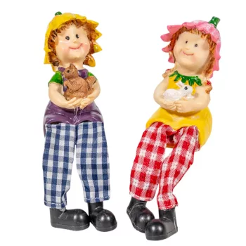 Lógólábú virággyerek poly M8cm