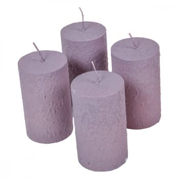 Fröcskölt henger gyertya 60x100mm mályva