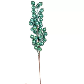 Metál golyós ág zöld 65cm