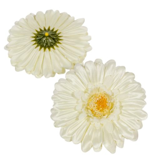 Gerbera virágfej krém 12cm 4 darabos csomagban rendelhető (darab ár!)