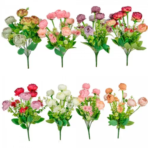 Peonia csokor 10v. M41cm 48db/#