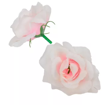   Angyalrózsa virágfej D6cm világosrózsaszín 24db/csom 288db/#