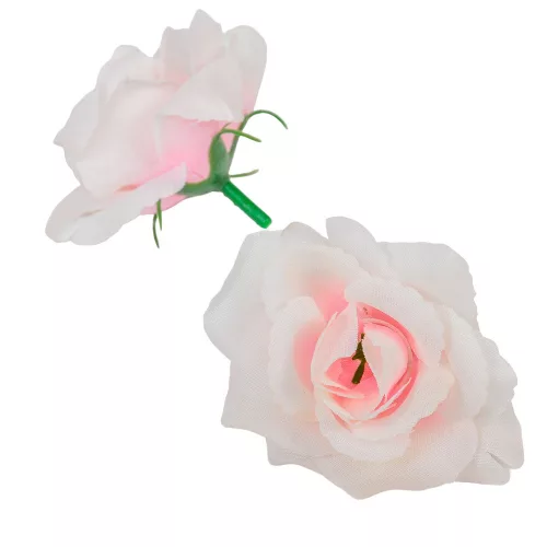 Angyalrózsa virágfej D6cm világosrózsaszín 24db/csom 288db/#