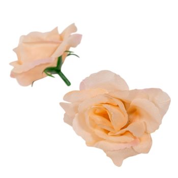 Angyalrózsa virágfej barack D6cm 24db/csom 288db/#