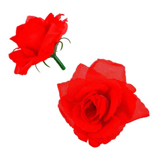 Angyalrózsa virágfej piros D6cm 24db/csom 288db/#