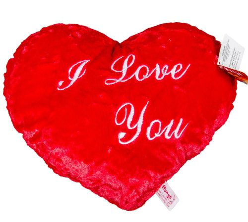 Plüss szív párna I LOVE YOU 38cm
