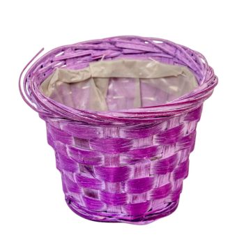 Antikolt bambusz kaspó lila 11,5x9cm