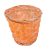 Antikolt bambusz kaspó narancs 13x10cm