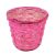 Antikolt bambusz kaspó rózsaszín 13x10cm