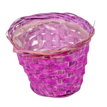Antikolt bambusz kaspó lila 15x11cm