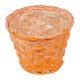 Antikolt bambusz kaspó narancs 15x11cm