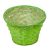 Antikolt bambusz kaspó zöld 15x11cm