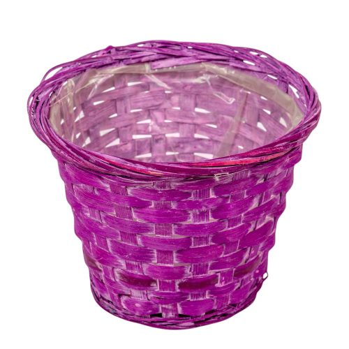 Antikolt bambusz kaspó lila 16x12cm