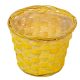 Antikolt bambusz kaspó sárga 16x12cm