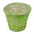 Antikolt bambusz kaspó zöld 16x12cm