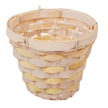 Bélelt kaspó sárga D13cm M11cm