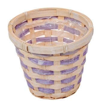 Bélelt kaspó lila D15cm M12cm