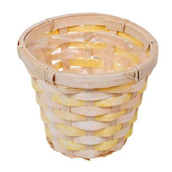 Bélelt kaspó sárga D15cm M12cm