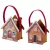 Mézeskalács ház alakú filc kosár 18cm