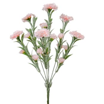 Szegfű csokor 21 virágos rózsaszín 40cm