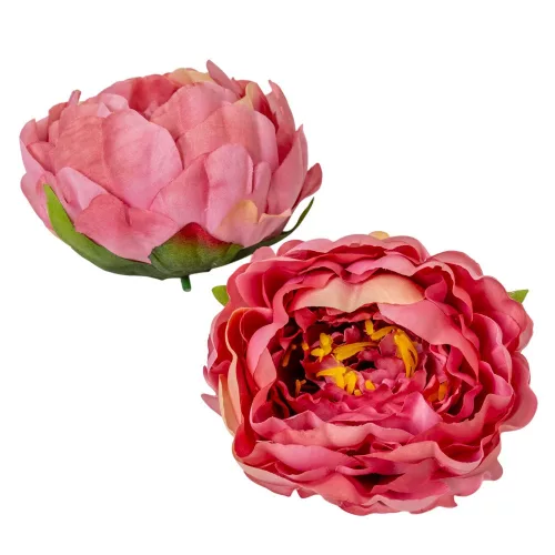Boglárka virágfej rózsaszín D10cm 12db/csom